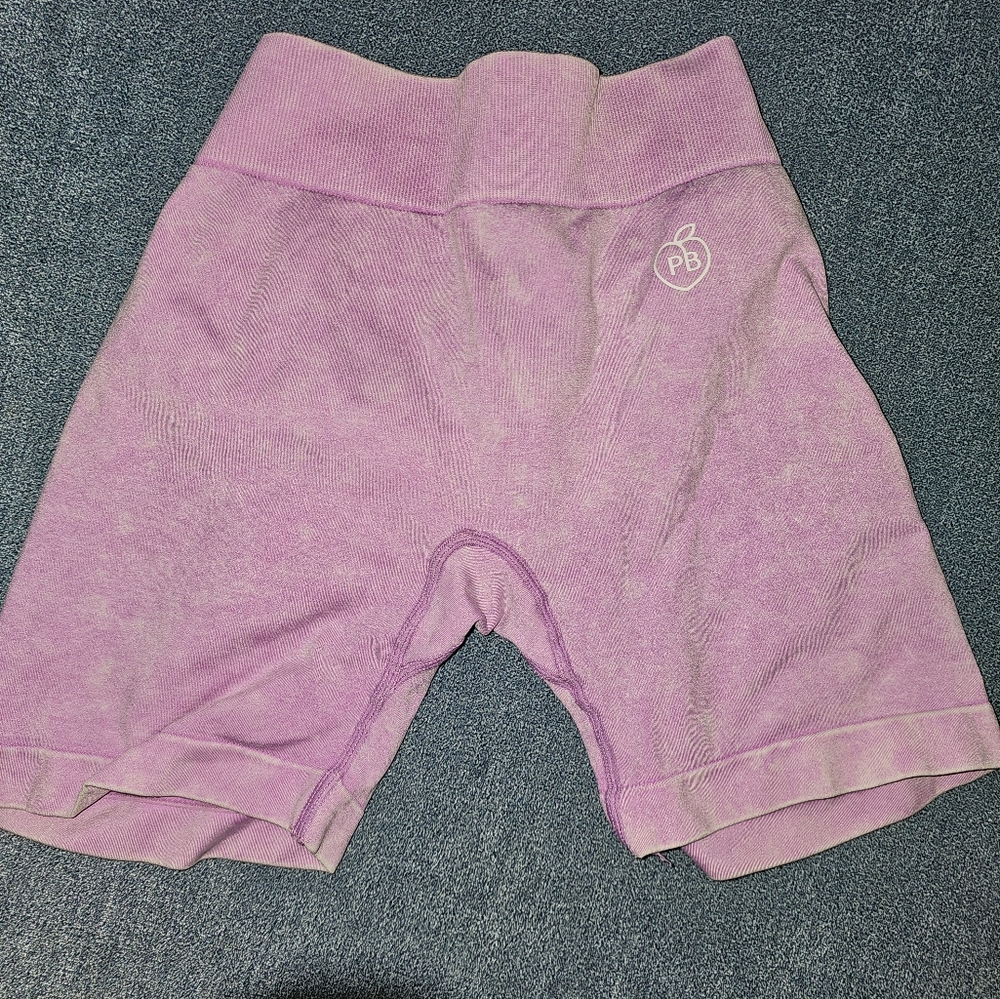 Pb Athletic Women's High-Waist Lavender Bike Shorts